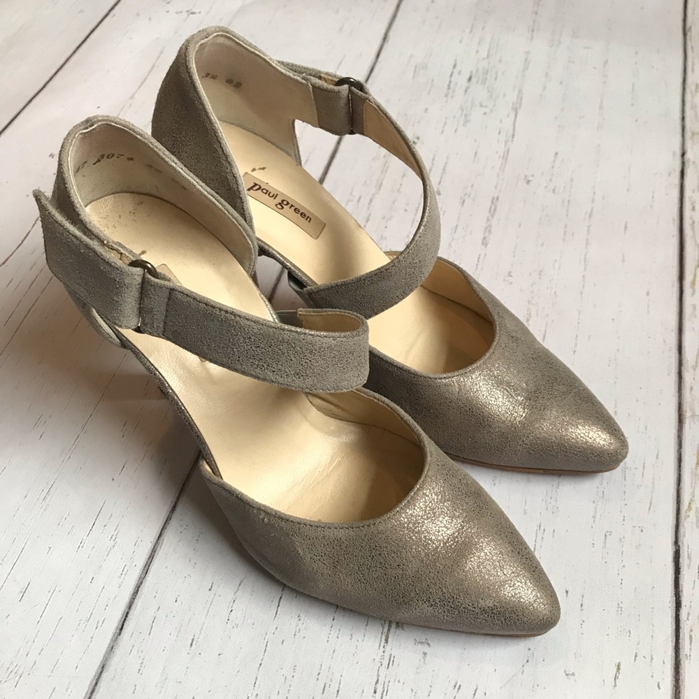 Paul Green Metallic Heels